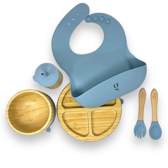Baby / Toddler Bamboo Dinnerware With Suction Set of 6 Pieces - Picture 8 of 10